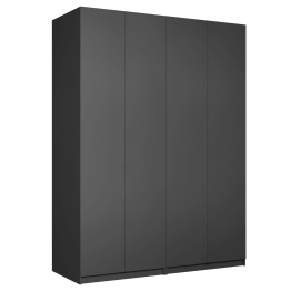 Распашной шкаф Локер 800+800 (Гармошка с системой Push to Move/Правый) с полками слева