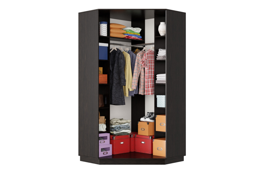 Угловые шкафы, Шкаф-купе Премьер Лайт 71 угловой (08;11) двухдверный