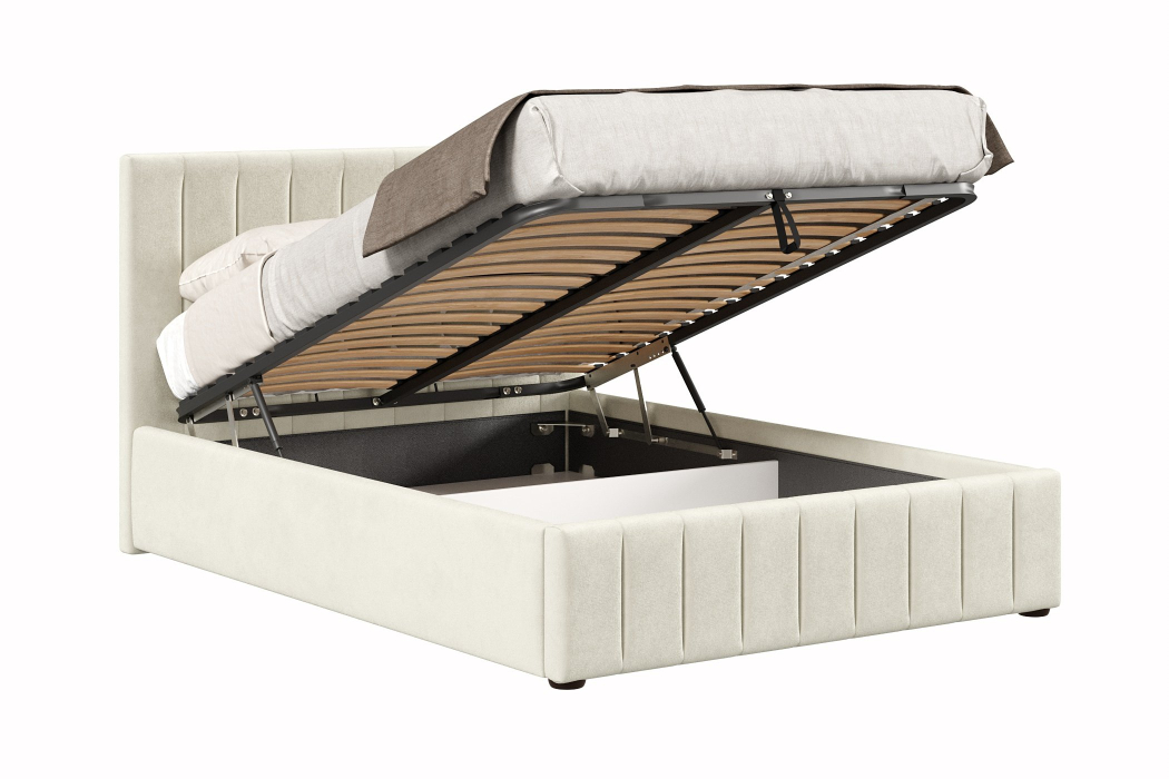 Мягкая кровать, Кровать Верона 1400 с подъёмным механизмом, велюр