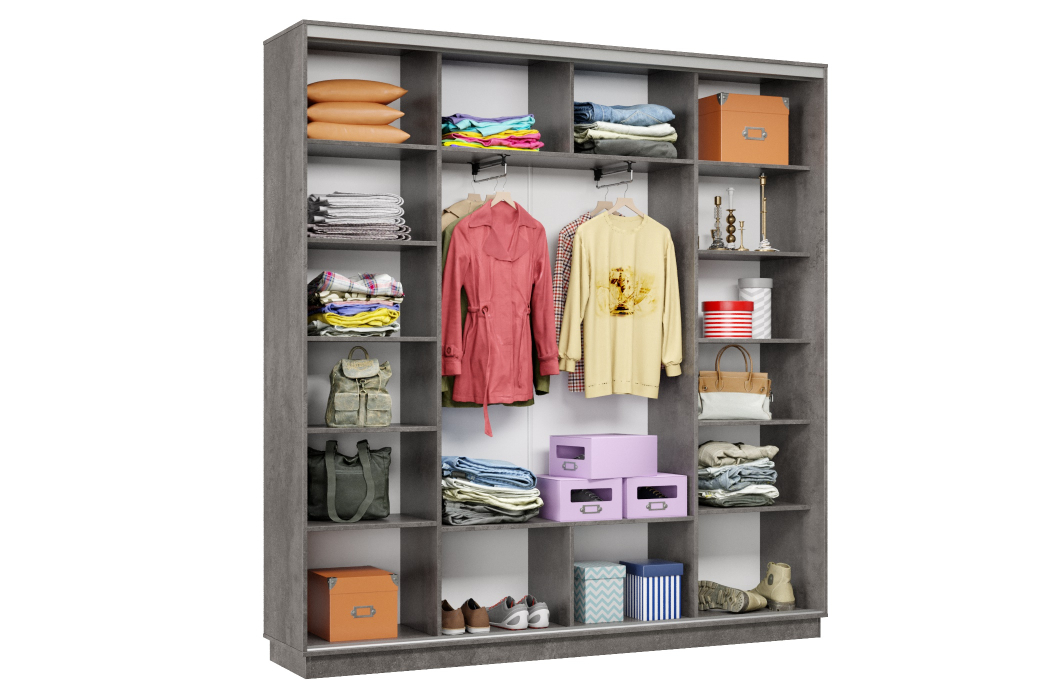 Шкафы-купе 3-х дверные, Шкаф-купе Премьер Лайт 35 (08;11;08) трехдверный