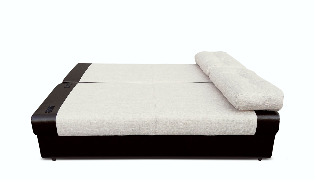 Диваны прямые, Диван-кровать еврокнижка, Амстердам мини 150, рогожка/экокожа