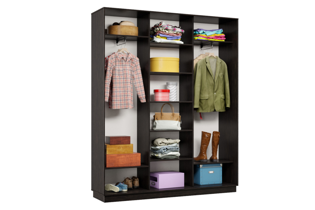 Шкафы-купе 3-х дверные, Шкаф-купе Премьер Лайт 25 (05;05;05) трехдверный