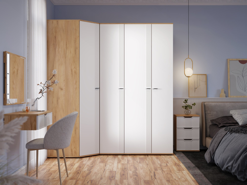 Шкафы двухстворчатые, Шкаф для одежды Эмилия ЭЛ-16К глухой