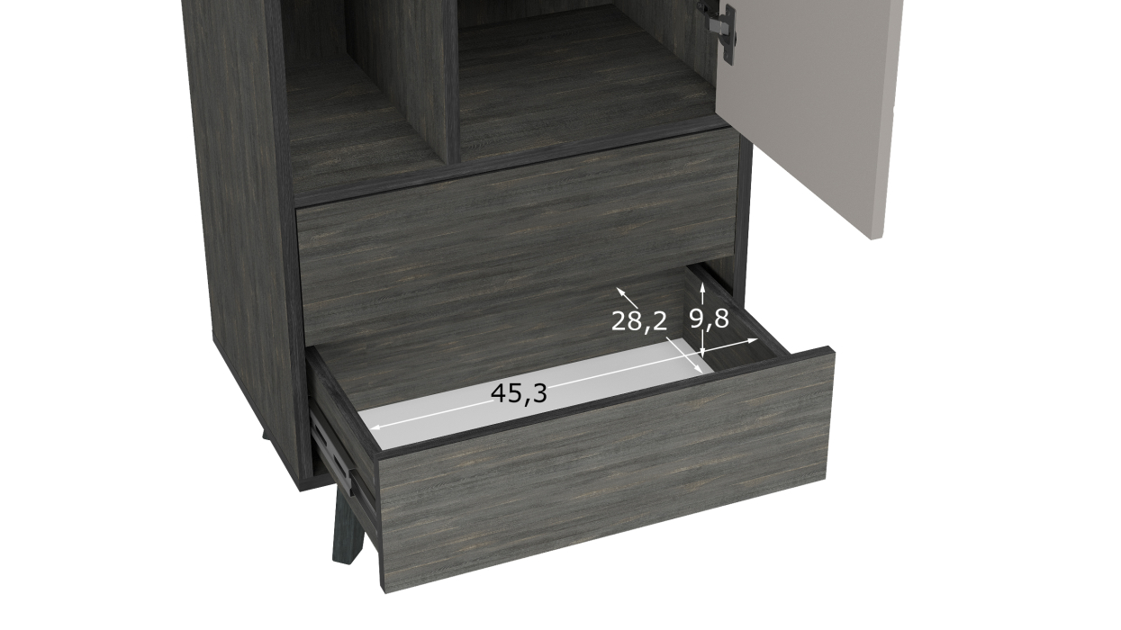 Шкафы одностворчатые, Шкаф Хагги S