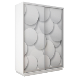 Шкаф-купе Экспресс 2-х дверный Фотопечать Шары Стекла 160х60х220