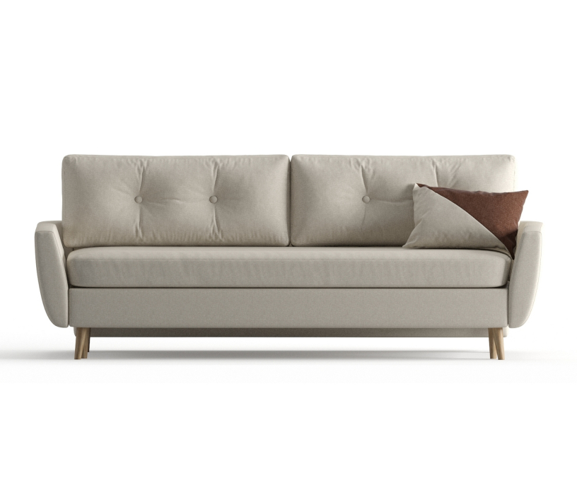 Диваны с ящиком для белья, Диван-кровать Норфолк, независимый пружинный блок, рогожка