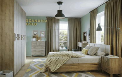 Спальня Scandica Oslo (модуль 59) Зеркало навесное