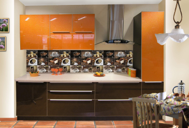 Кухонный фартук Кофе 3000x600x1.5 мм глянец