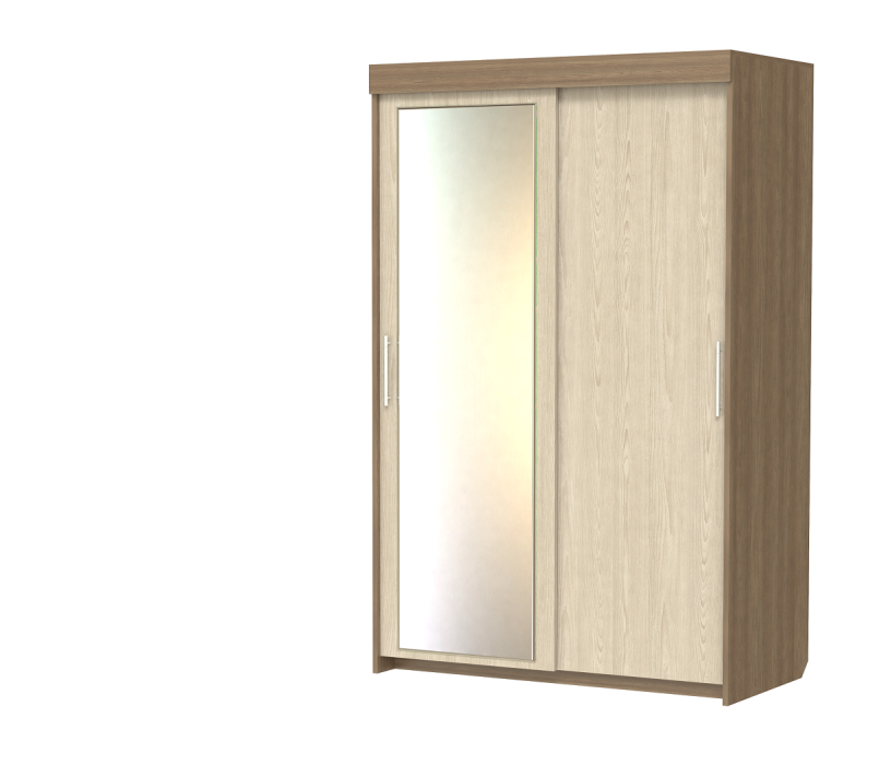 Шкафы-купе 2-х дверные, Шкаф-купе шк-18 двухдверный с зеркалом