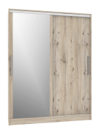 Шкафы-купе 2-х дверные, Шкаф-купе 2-дв  Strike 1600 зеркало/лдсп  (в2105*ш1600*г595)
