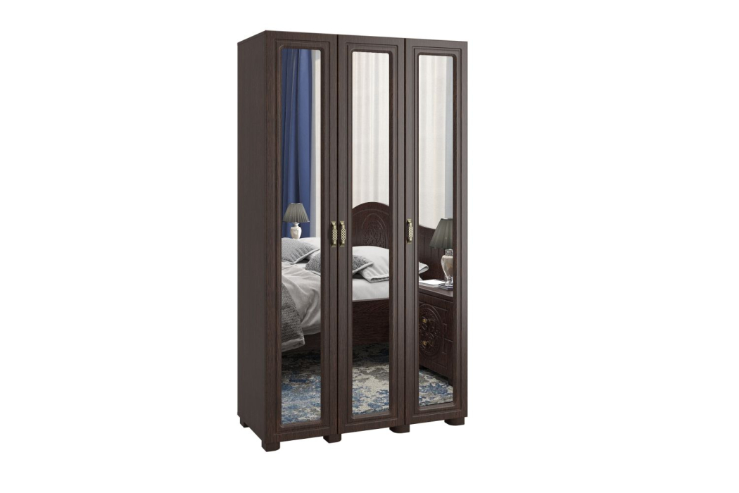 Шкафы распашные, Шкаф «Монблан» МБ-24К с зеркалом