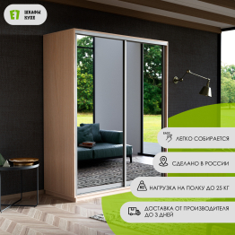 Шкаф-купе Экспресс Экспенс дуо 2200 x 1400 x 600