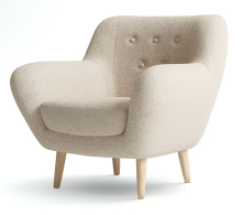 Кресло для отдыха, Кресло Элефант мягкое, Искусственный мех