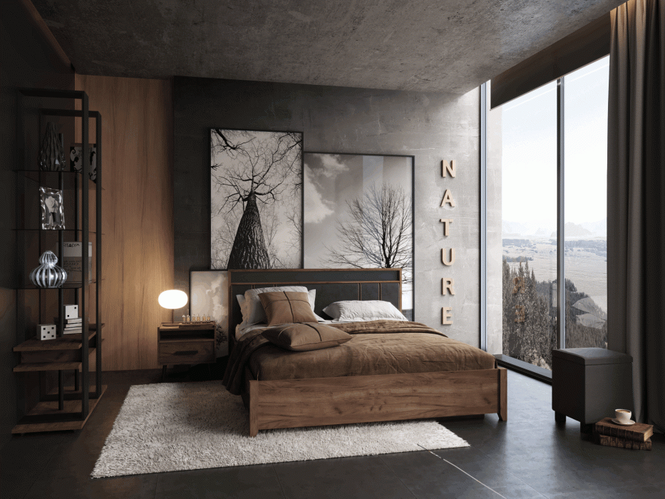 Кровати, Модульная система Nature (модуль 307) Кровать Люкс 1600 с п/м