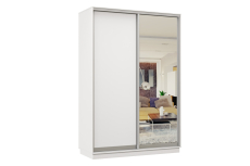 Шкафы-купе 2-х дверные, Шкаф-купе Премьер Лайт МИНИ 01 (02;01) двухдверный