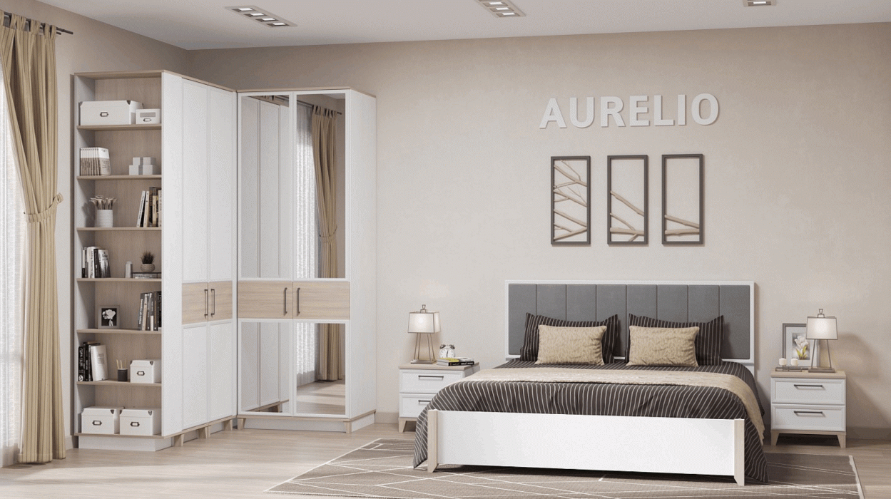 Угловые шкафы, Модульная система AURELIO (модуль 156) Шкаф угловой Левый