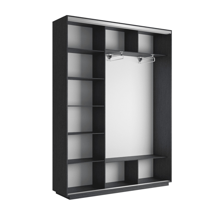 Шкафы-купе 3-х дверные, Шкаф-купе Экспресс 3-х дверный Фотопечать Ленты Стекла 240х45х240