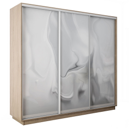 Шкаф-купе Экспресс 3-х дверный Фотопечать Шелк Стекла 180х45х220
