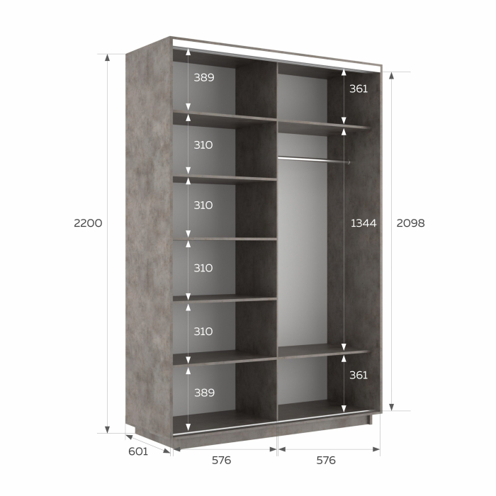 Шкафы-купе 2-х дверные, Шкаф-купе Экспресс 2-х дверный Фотопечать Шары Стекла 120х60х220