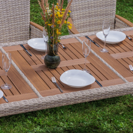 Обеденный комплект AMELIA бежевого цвета на 8 персон