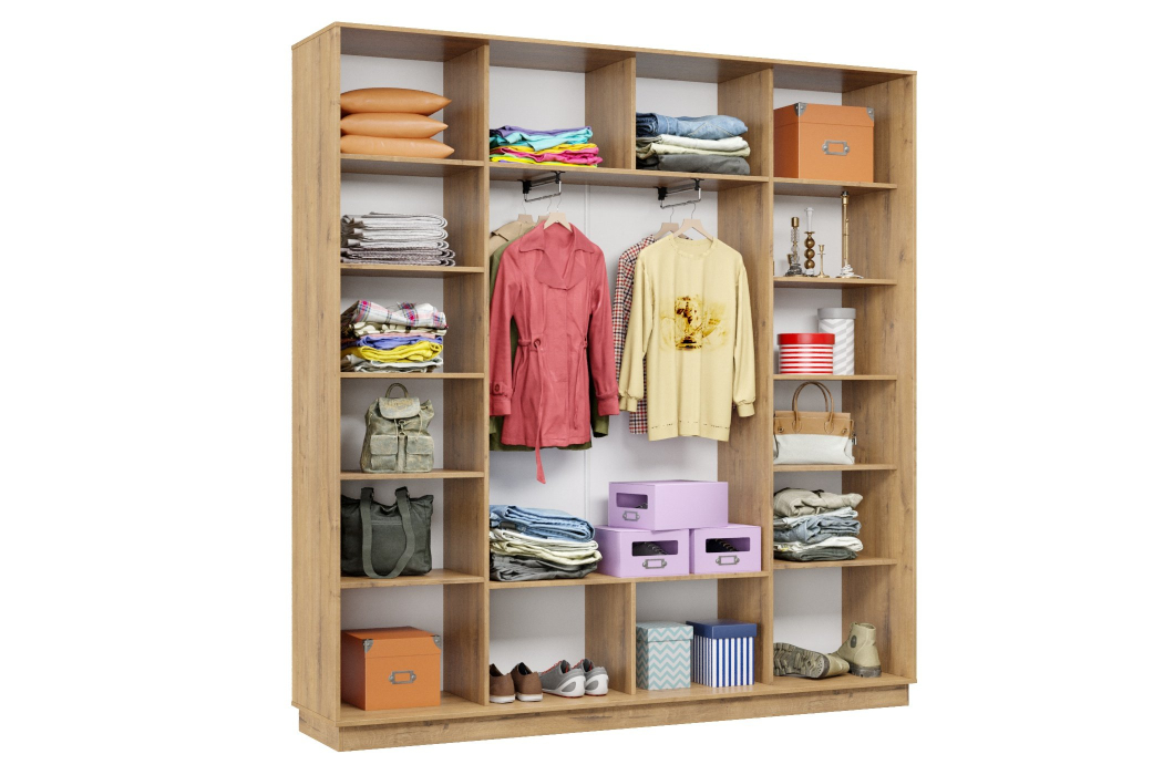 Шкафы-купе 3-х дверные, Шкаф-купе Премьер 33 (01ЗБ;01ЗБ;01ЗБ) фасады зеркало бронза/трёхдверный/Профиль чёрный муар