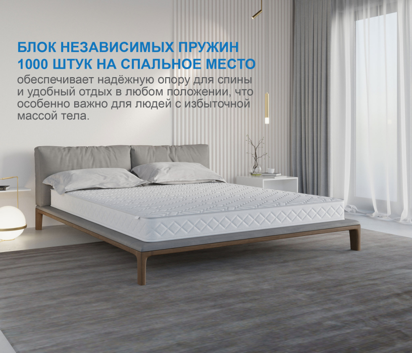 Столлайн, Матрас Сити-Мадрид в чехле Cooler 1600х1900