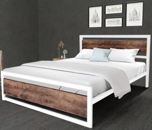 Кровать в стиле лофт Бостон 1.4