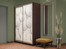 Шкафы-купе 2-х дверные, Шкаф-купе Экспресс 2-х дверный Фотопечать Шары Стекла 160х60х220