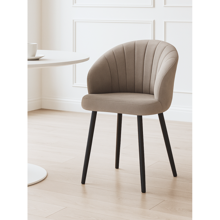 Стулья, Стул на металлокаркасе Бэнбу некрутящийся marseille (чёрный)