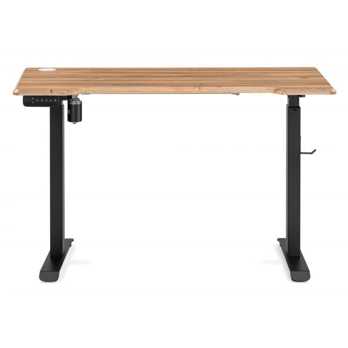 Прямые компьютерные столы, Компьютерный стол Маркос с механизмом подъема 120х75х75, черный