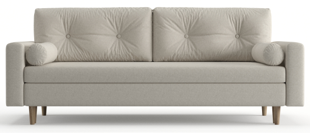 Диван-кровать Таврида, пружинный блок, рогожка