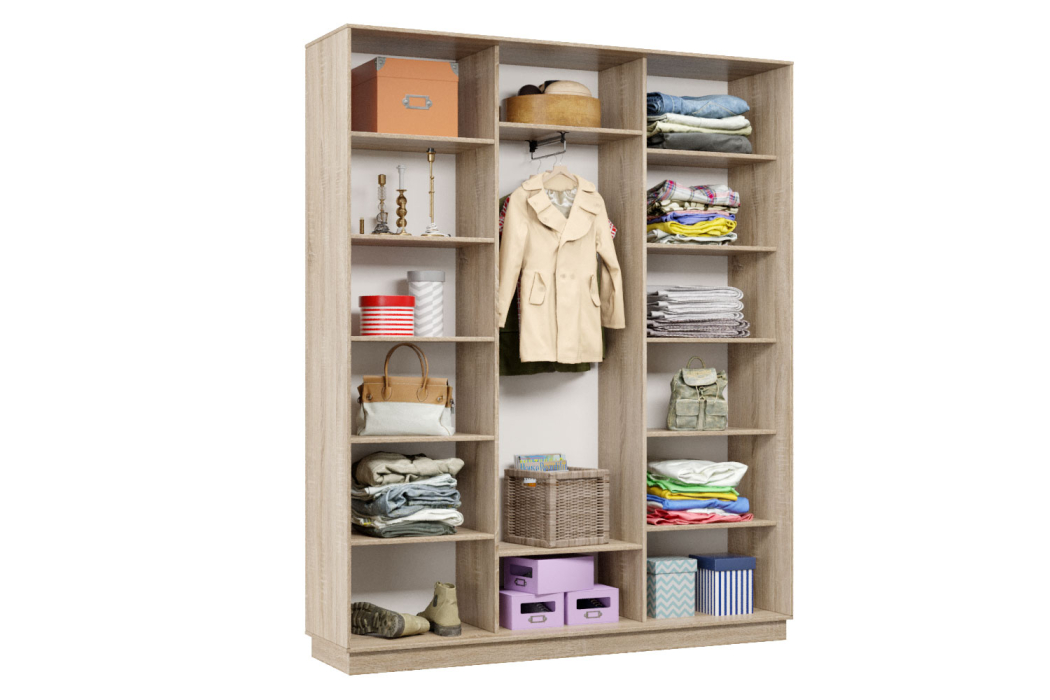 Шкафы-купе 3-х дверные, Шкаф-купе Премьер Лайт 29 (11;11;11) трехдверный