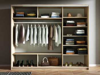 Шкаф-купе Прайм 3-х дверный Стекла пудра/Доводчики 210х57х230