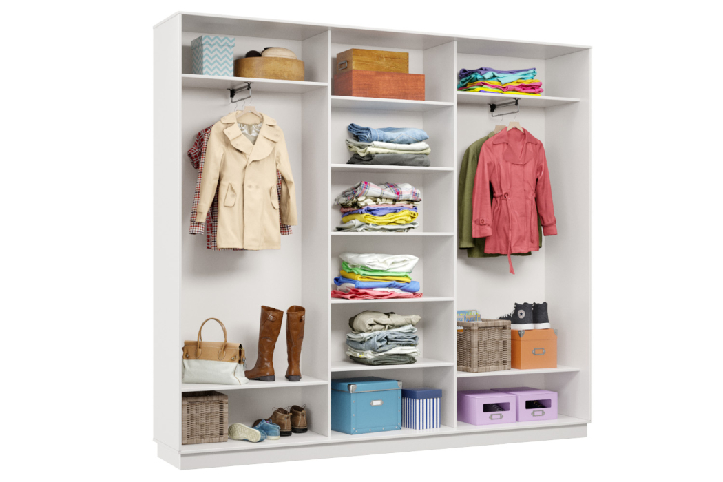 Шкафы-купе 3-х дверные, Шкаф-купе Премьер Лайт 53 (01;02;01) трехдверный