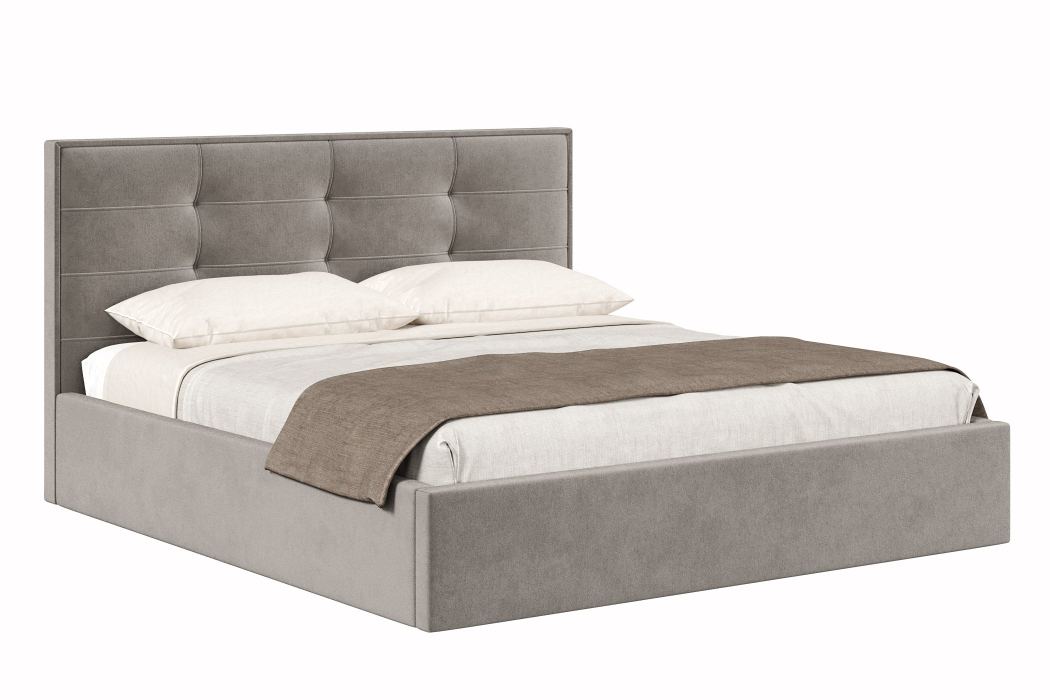 Мягкая кровать, Кровать Римини 1800 с подъёмным механизмом, велюр