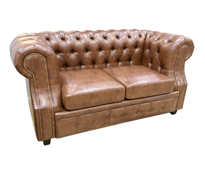 Диваны прямые, Диван Честер  Лофт 2-х местный, экокожа