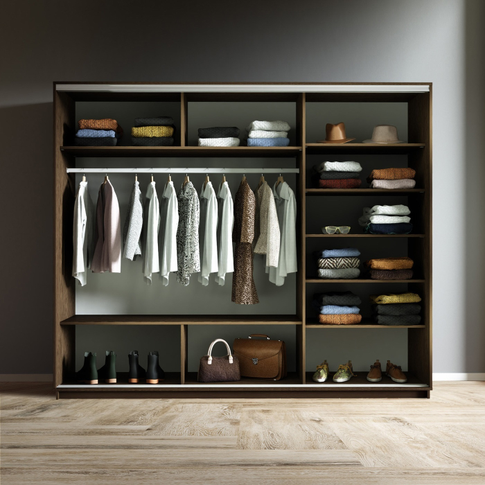 Шкафы-купе 3-х дверные, Шкаф-купе Экспресс 3-х дверный Фотопечать Ленты Стекла 180х60х240