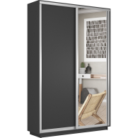 Шкафы-купе 2-х дверные, Шкаф-купе Экспресс Медиум дуо 2400 x 1200 x 450