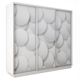 Шкаф-купе Экспресс 3-х дверный Фотопечать Шары Стекла 240х45х220