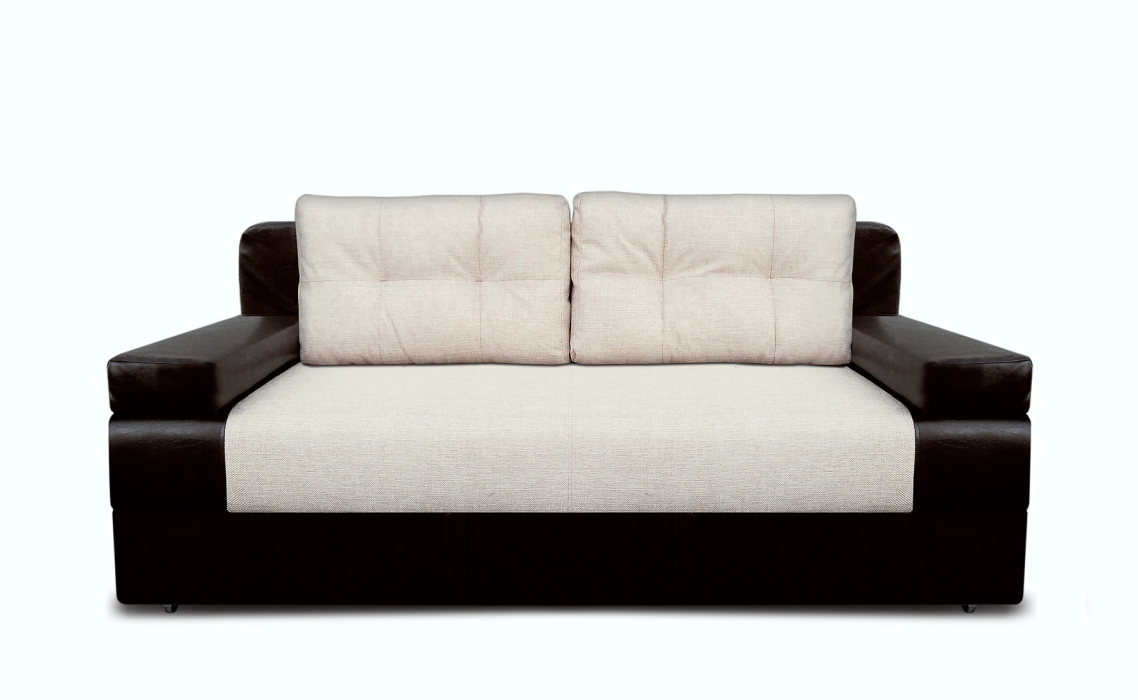 Диваны прямые, Диван-кровать еврокнижка, Амстердам мини 150, рогожка/экокожа