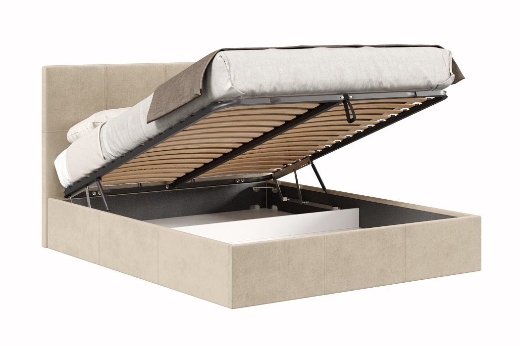 Мягкая кровать, Кровать Марсель 1600 с подъёмным механизмом