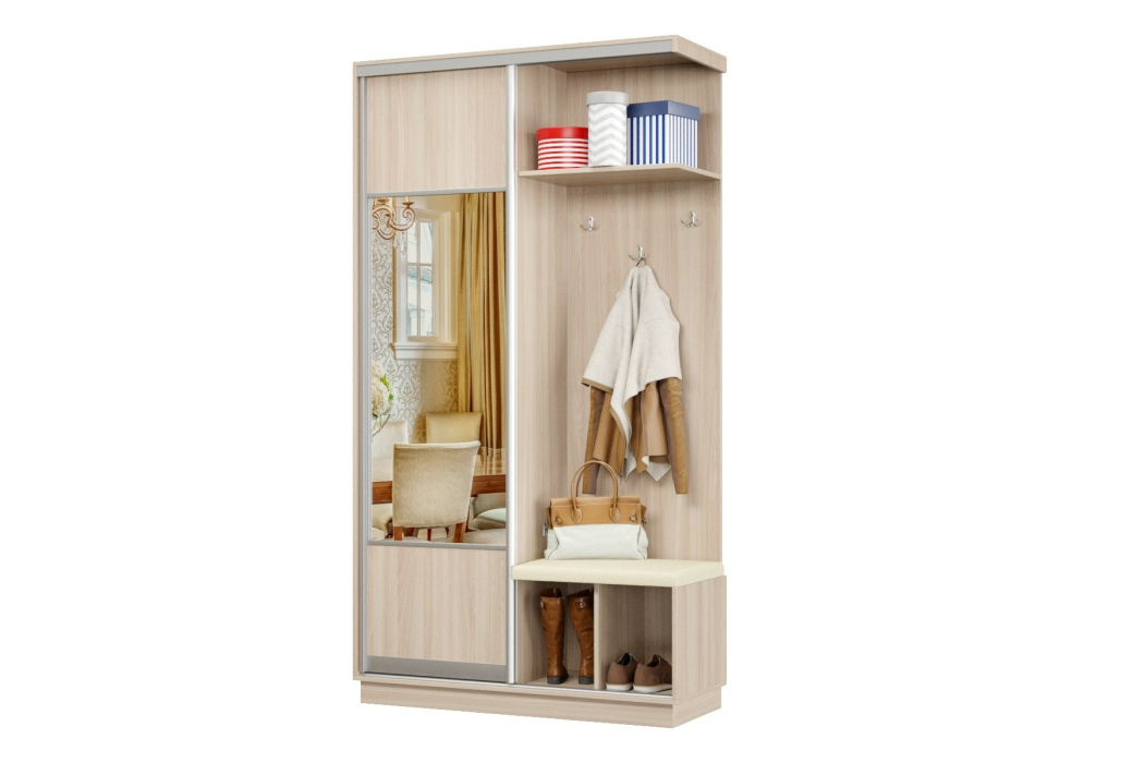 Прихожие, Прихожая Премьер 01 Лайт Мини 05 Правая Мягкая