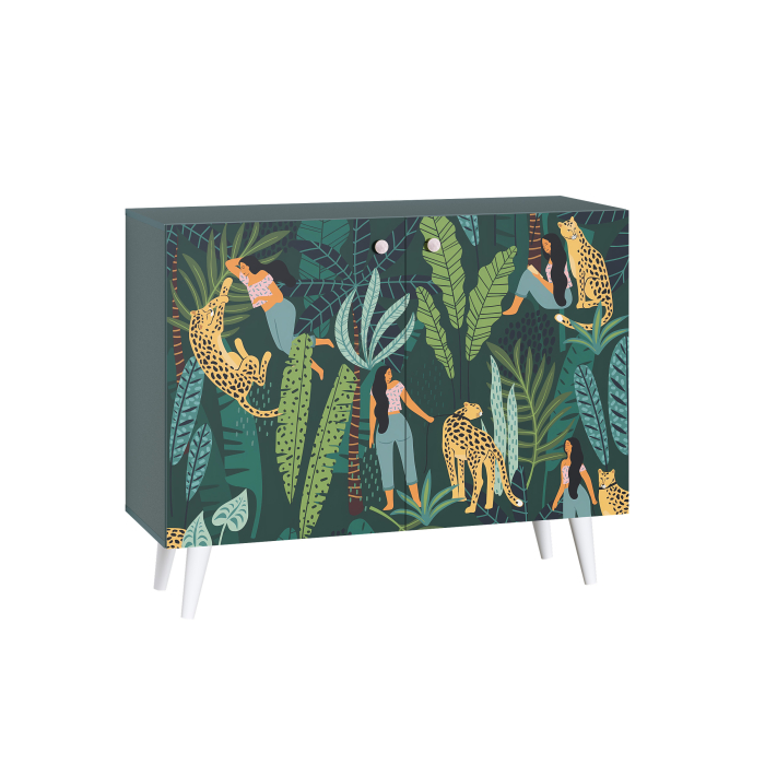 Комоды, Комод Либера 16.230.01, бензин, белый шагрень