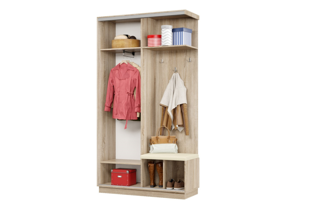 Прихожие, Прихожая Премьер 03 Лайт 11 Правая Мягкая