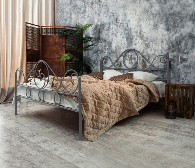 Кованые кровати, Кованая кровать Венеция 1.6 с двумя спинками