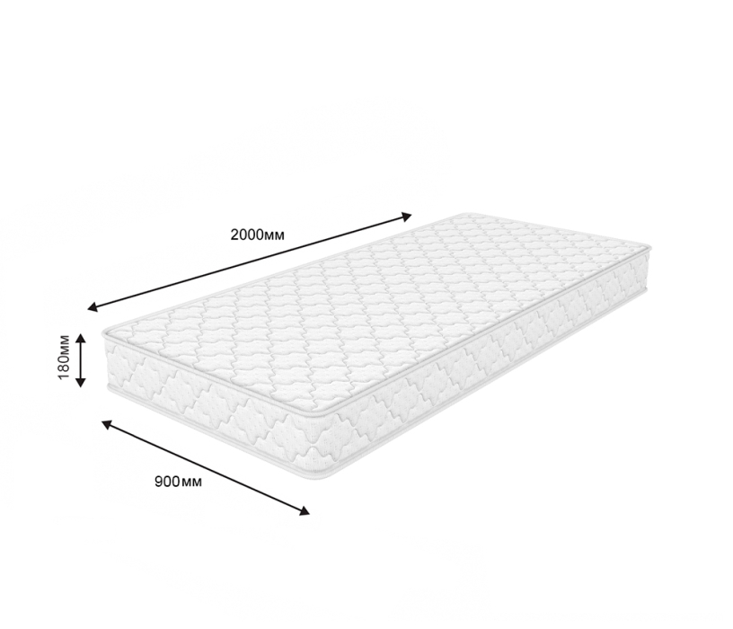900 x 2000, Матрас Соня Матрасова Мираж (Jacgard) 90х200 см