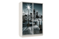 Шкафы-купе, Шкаф-купе Премьер Лайт 02 Мини Ф-1356 двухдверный