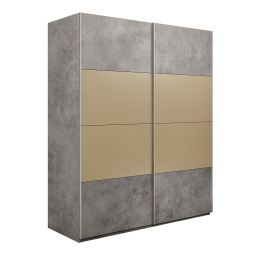 Шкаф-купе Эста 2-х дверный ДСП/Стекла фисташка/Доводчик 200х66х240