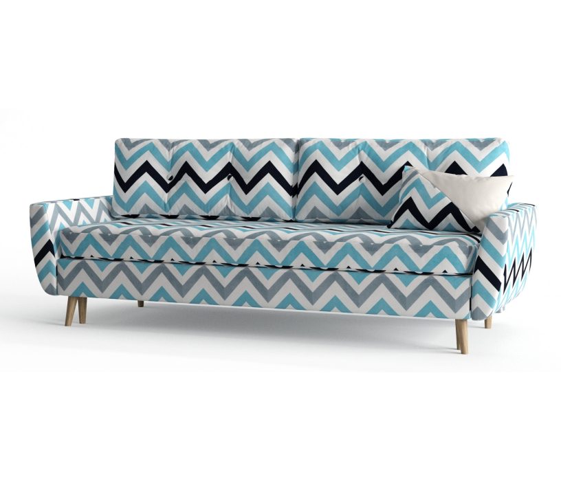 Диваны с ящиком для белья, Диван-кровать Норфолк, независимый пружинный блок, рогожка