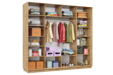 Шкаф-купе Премьер 60 (01РЧ;01РЧ;01РЧ) фасады ромб чёрный/трёхдверный/Профиль чёрный муар